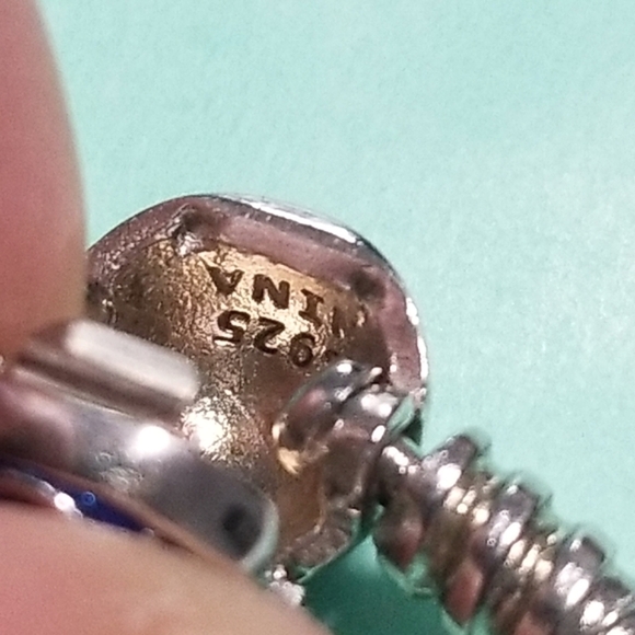 Sterling Silver Charm Bracelet Comparable To Pandora - Picture 6 of 11